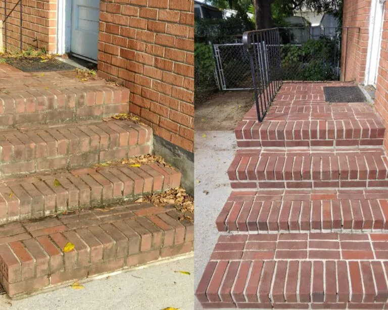 Before and after cleaning result