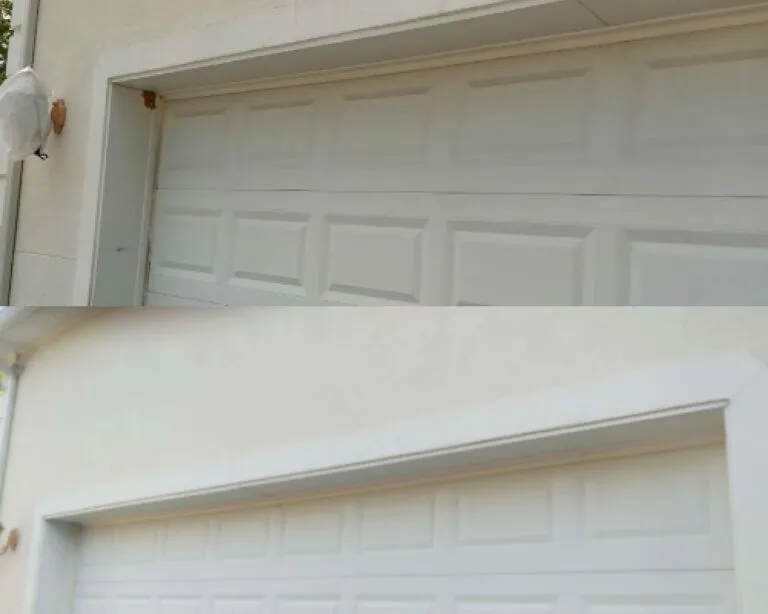 Garage cleaning before and after